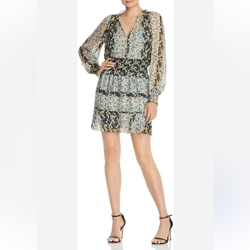 Parker Floral Print Long Sleeve Dress